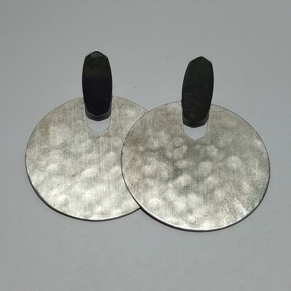 Silver earrings